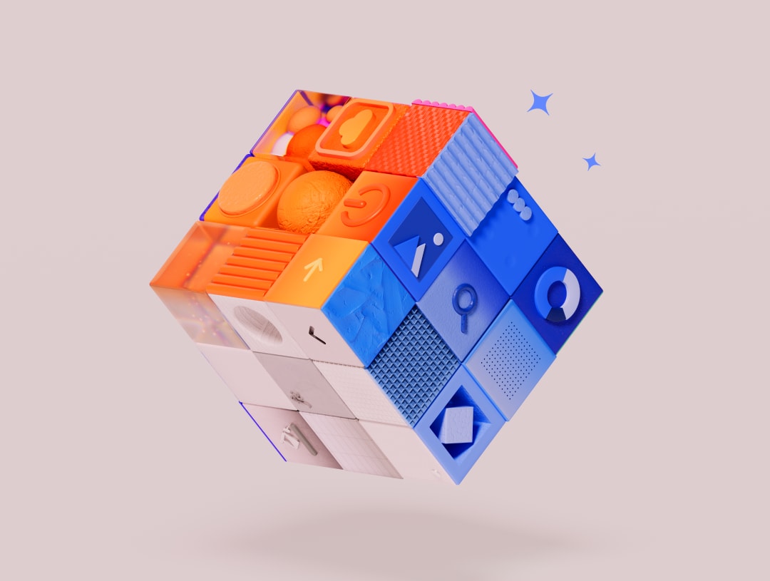 A cube representing the robust possibilities of Zapier